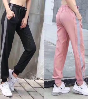 Quần jogger phối sọc phản quang hàng QC