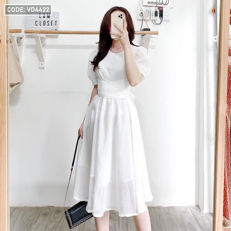 Mua Váy voan trắng 3 tầng siêu xinh đáng yêu buộc nơ điệu đẹp - M tại Xưởng  Đồ Lót Hà Nội | Tiki