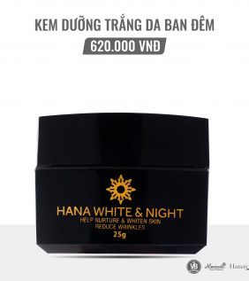 Kem dưỡng trắng da ban đêm hana white & night Hanayuki chính hãng