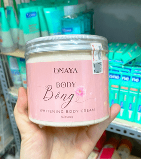 Kem body Bông 500g lotion dưỡng trắng da ONAYA chính hãng tặng kèm son - 8938540224070