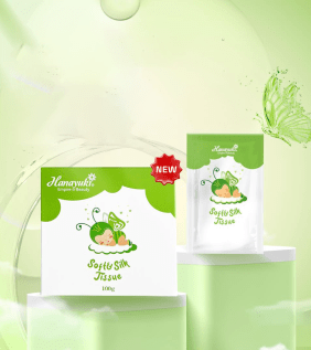 Khăn Giấy Ướt Dung Dịch Vệ Sinh Soft & Silk Tissue Hanayuki chính hãng - 8936205370438