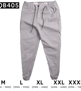 Quần Jogger Nam Co Giãn Màu Xám - QB405XAM