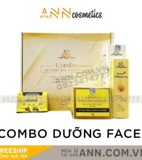 Combo Dưỡng Da Cho Face Collagen X3 Mỹ Phẩm Đông Anh - COMBOFACEX3