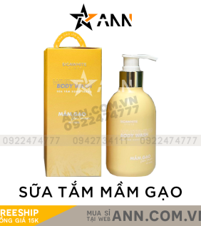 Sữa Tắm Xông Trắng Sica White Mầm Gạo Lên Men - STSICA01