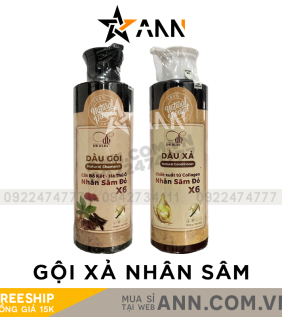 Combo Dầu Gội Xả Nhân Sâm Đỏ X6 Dr Di Hi - COMBODIHI02