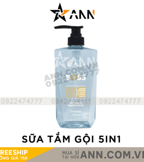 Sữa Tắm Gội Toàn Thân Boss Charme 5IN1 Màu Xanh - STBOSSXANH