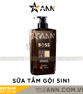 Sữa Tắm Gội Toàn Thân Boss Charme 5IN1 Màu Nâu - STBOSSNAU