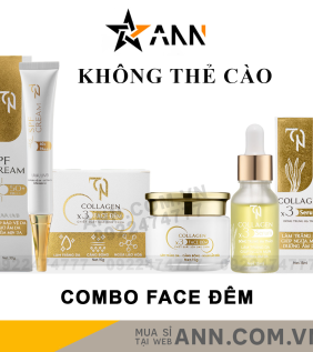 Combo Kem Face Đêm Collagen X3 TN Mỹ Phẩm Đông Anh - CBFACEX3TNDEM