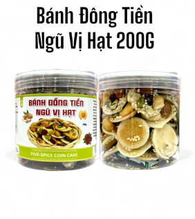 Bánh Đồng Tiền Ngũ Vị Hạt 200g - 8936208932282