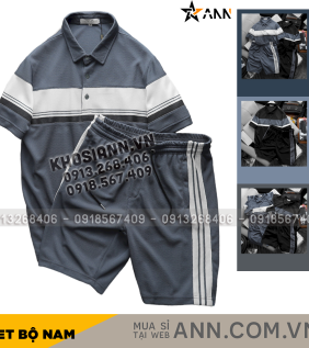 Set Bộ Nam Pack Horse Áo Thun Polo Sọc Ngang Quần Short Thể Thao - SBN124