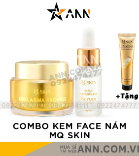 Combo Kem Face Nhân Sâm Ban Đêm MQ Skin Melasma Fading Moisture Cream + Serum Hyalu Complex - CBFACEMQSKIN02