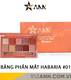 Bảng Phấn Mắt Habaria 10 Ô Màu - BPMH10