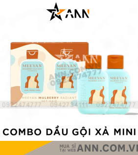 Combo Dầu Gội Xả Rễ Dâu Tằm Meeyan Mini - 8938534672368