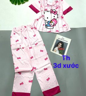 Đồ bộ pijama quần dài áo tay ngắn in nhiều hình - DBO4994