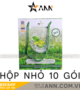 Cà Phê Xanh Thiên Nhiên Việt Hộp Nhỏ 10 Gói (Combo 2 Hộp) - 8936188260030