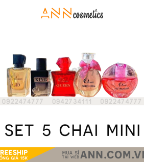 Set 5 Chai Nước Hoa Charme Mini 10ml - 8938509617844