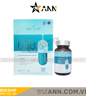 Viên Uống Trắng Da Glutathione 600 Dr Lacir - 8938528007558